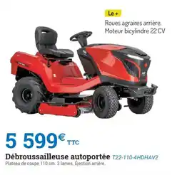 Espace emeraude Débroussailleuse autoportée offre