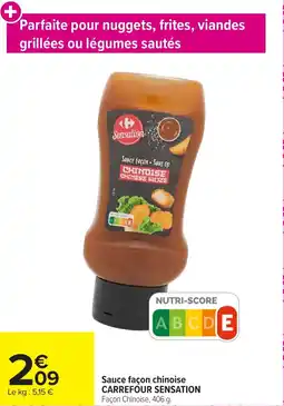 Carrefour Market Sauce façon chinoise carrefour sensation offre