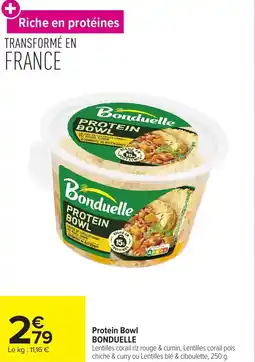 Carrefour Market Protein bowl bonduelle offre