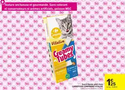 Carrefour Market Snack liquide pour chats carrefour companino vitalive offre