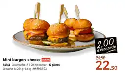 Thiriet Mini burgers cheese agemo offre