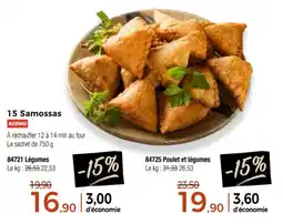 Thiriet 15 samossas agemo offre