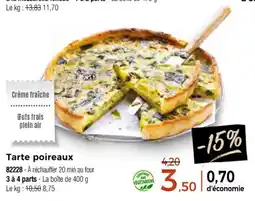 Thiriet Tarte poireaux offre