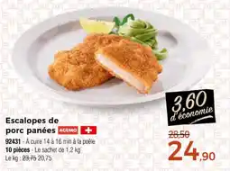Thiriet Escalopes de porc panées offre