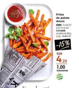 Thiriet Frites de patate douce offre