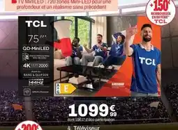 BUT Tcl - téléviseur qd-minuted 75 offre