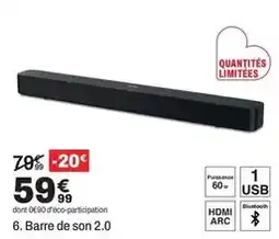 BUT Barre de son 2.0 offre
