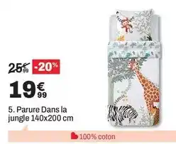 BUT Parure dans la jungle 140x200 cm offre