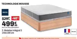 BUT Bultex - matelas intégral 3 140x190 cm offre