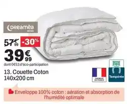 BUT Couette coton 140x200 cm offre