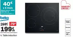 BUT BEKO Table induction offre