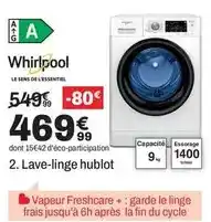 BUT Whirlpool - lave-linge hublot offre