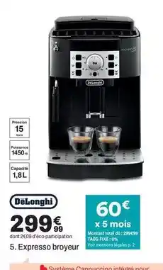 BUT Delonghi - expresso broyeur offre