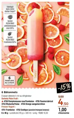 Thiriet 6 bâtonnets offre