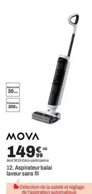 BUT Aspirateur balai laveur sans fil offre