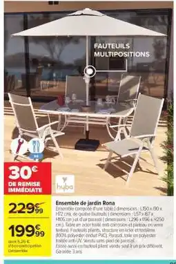 Carrefour Ensemble de jardin Rona offre