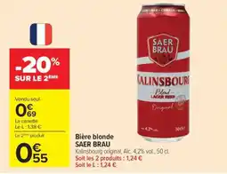 Carrefour Market Bière blonde SAER-BRAU offre