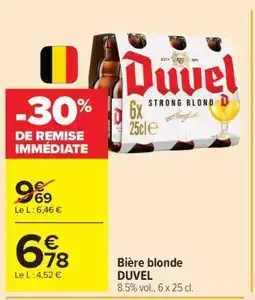 Carrefour Market Bière Blonde Duvel offre