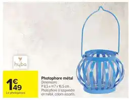 Carrefour Photophore métal offre