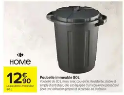 Carrefour Poubelle immeuble 80L offre
