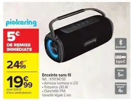 Carrefour Enceinte sans fil offre