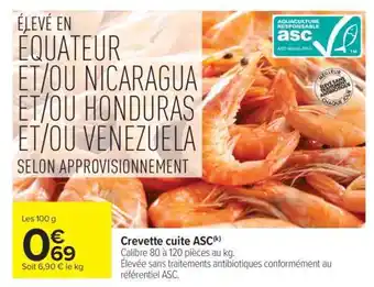 Carrefour Market Crevette cuite ASC offre