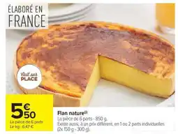 Carrefour Market FLAN NATURE offre