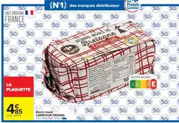 Carrefour Market Beurre moulé CARREFOUR ORIGINAL offre