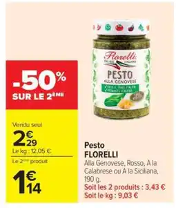 Carrefour Market Pesto Florelli offre