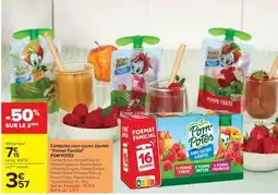 Carrefour Market Compotes sans sucres ajoutés Format Familial POMPOTES offre