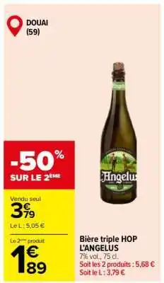 Carrefour Bière triple HOP L'ANGELUS offre