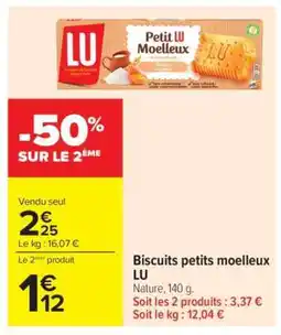 Carrefour Market Biscuits petits moelleux LU offre