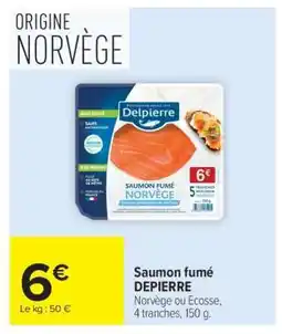 Carrefour Market Saumon fumé DEPIERRE offre