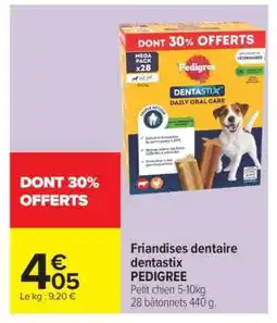 Carrefour Market Friandises dentaire dentastix PEDIGREE offre