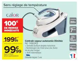 Carrefour Market Centrale vapeur autonomie illimitée offre