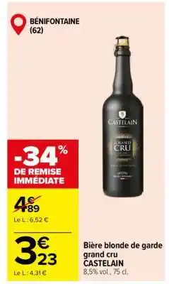 Carrefour Bière blonde de garde grand cru CASTELAIN offre