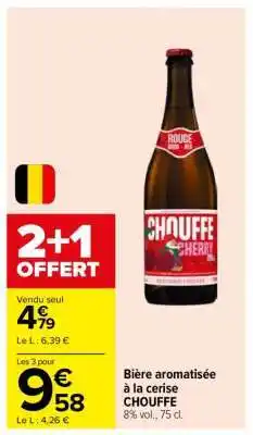 Carrefour Bière aromatisée à la cerise CHOUFFE offre