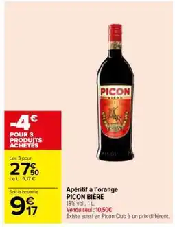 Carrefour Picon Biere offre