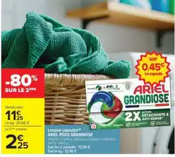 Carrefour ARIEL PODS GRANDIOSE offre