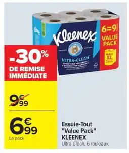 Carrefour Essuie-Tout Value Pack KLEENEX offre
