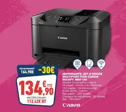 Bureau Vallée Imprimante jet d'encre multifonction canon maxify m 5150 offre