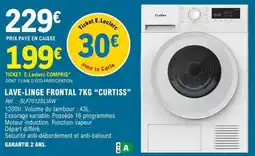 E.Leclerc LAVE-LINGE FRONTAL 7KG “CURTISS” offre