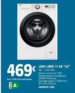 E.Leclerc LAVE-LINGE 11 KG LG offre