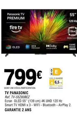 E.Leclerc TV PANASONIC offre
