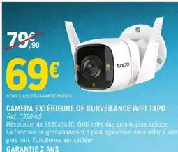 E.Leclerc CAMERA EXTÉRIEURE DE SURVEILLANCE WIFI TAPO offre