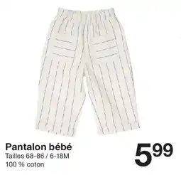 Zeeman Pantalon bébé offre