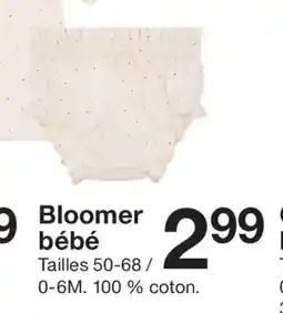 Zeeman Bloomer bébé offre