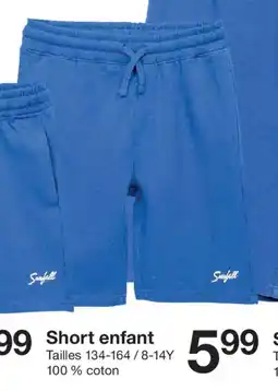 Zeeman Short enfant offre