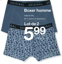 Zeeman Boxer homme offre