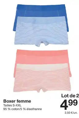 Zeeman Boxer femme offre